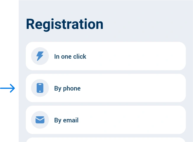 Registering via phone 1xBet BetAPK Uganda